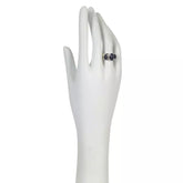 Jay King Sterling Silver Blue Moonstone 3-Stone Ring, Size 6